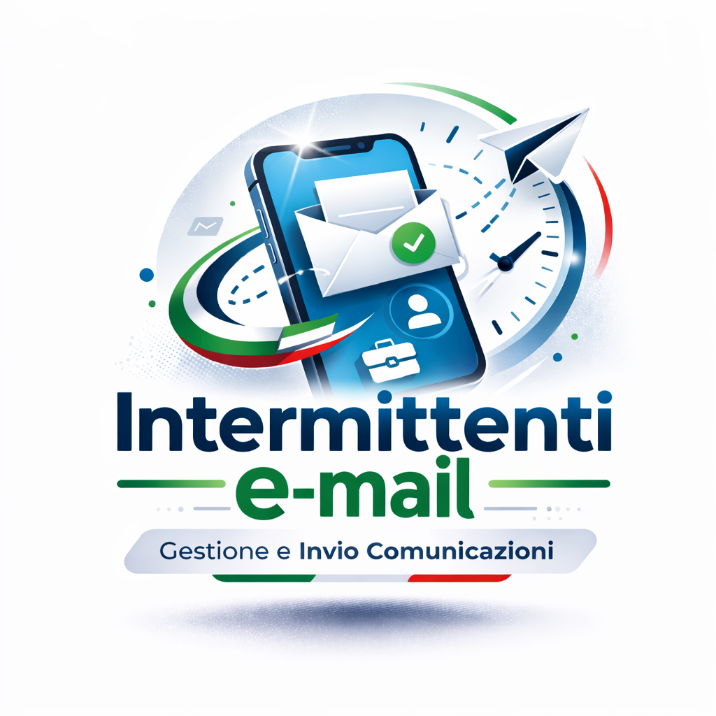 Schermata Home dell'app Intermittenti e-mail